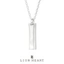 おしゃれなメンズネックレス ライオンハート for Gift カーブドプレートネックレス シルバー925 01NE1821SV LION HEART シルバーネックレス ペンダント メンズ ブランド プレゼント 誕生日