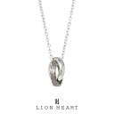 ライオンハート LH-1 ナチュラルダブルリングネックレス/サージカルステンレス ブラック 03NE0055BK LION HEART ステンレスネックレス (金属アレルギー対応) ペンダント ハワイアン メンズ ブランド プレゼント 誕生日 ネコポス対応