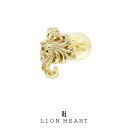 ライオンハート HOWL ハウルピアス K10ゴールド 01EA0523YG LION HEART ライオン ハート メンズ 男性 10金 18金ポスト 1点売...