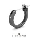ライオンハート POLYGON クロッシング ピアス クラン シルバー925 (ブラック) 1EA107A0BK LION HEART ライオン ハート サージ...