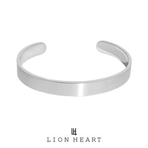 ライオンハート LH-1 ワイド ストレートバングル サージカルステンレス 03BA0085SV LION HEART ステンレスバングル ブレス メンズ 人気ブランド 送料無料 あす楽