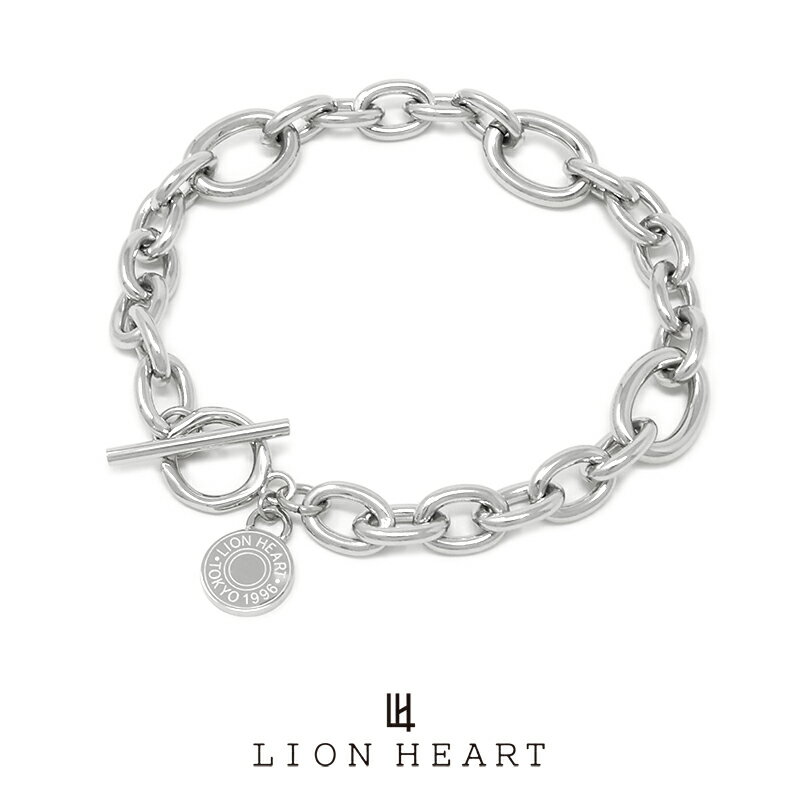 ライオンハート LH-1 コンフォートチェーン ブレスレット アズキ サージカルステンレス (手首周りサイズ 約17cm) 03BR004ASV LION HE...