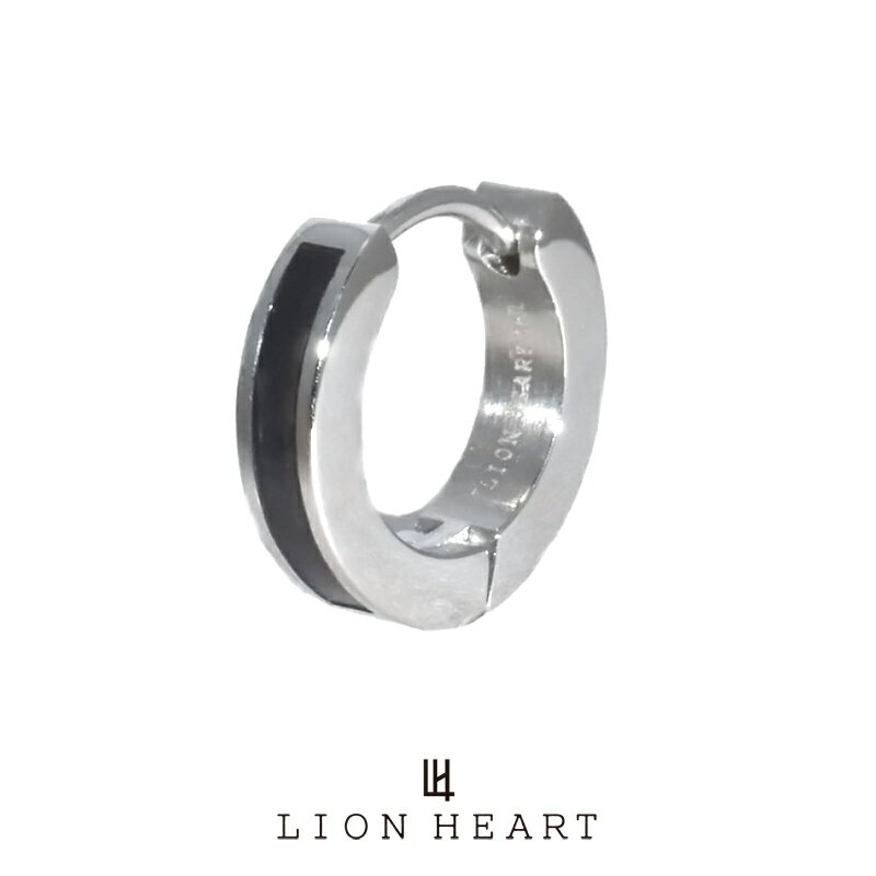 LION HEART ピアスLH-1 ラインフープピアス サージカルステンレス メンズ