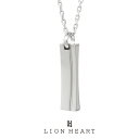 ハートネックレス（レディース） ライオンハート LH-1 カーブドプレートネックレス 03NE0125SV LION HEART ステンレスネックレス ペンダント チェーン ギフト メンズ ブランド プレゼント 誕生日 [ネコポス対応]