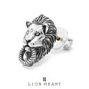 ライオンハート BASIC スタッズ ピアス マスター シルバー925 1EA200A0SV LION HEART ライオン ハート メンズ 男性 K18ゴール...