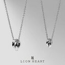 ライオンハート THE EDGE ペアネックレス シルバー925 1NE236A1SV LION HEART ジ・エッジ ダブルリング ペンダント BOX付き ...