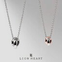 ライオンハート ライオンハート ジ・エッジ ダブルリング ペアネックレス ブラック&ピンク シルバー925 1NE236B1MX LION HEART シルバーネックレス ペンダント ブランド ペアルック おそろい プレゼント 誕生日