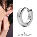 ライオンハート LH-1 ラインフープピアス シルバー サージカルステンレス316L (金属アレルギー対応) 03EA029AST LION HEART 1点売...