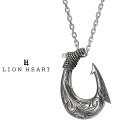 ライオンハート “HAWAIIAN” ネックレス フィッシュフック サージカルステンレス(金属アレルギー対応) 03NE064FSV LION HEART LH...
