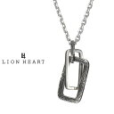 ライオンハート “HAWAIIAN” ネックレス レクタングルライン サージカルステンレス(金属アレルギー対応) 03NE064JSV LION HEART L...