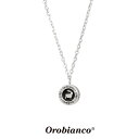 オロビアンコ ネックレス OREN018BK (シルバー×ブラック) シルバー925 チェーン40+5cm Orobianco Necklace メンズ ブランド プレゼント 誕生日