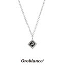 オロビアンコ ネックレス OREN023BK (シルバー×ブラック) シルバー925 チェーン40 5cm Orobianco Necklace メンズ ブランド プレゼント 誕生日