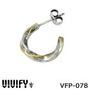 ビビファイ スパイラル ハーフ フープ ピアス シルバー925 x 真鍮 VIVIFY VFP-078 Silver x Brass Spiral Pierce...