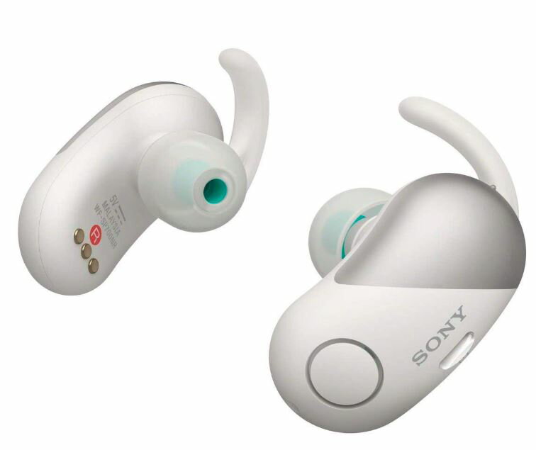アウトレット特価　ソニー SONY 完全ワイヤレスノイズキャンセリングイヤホン WF-SP700N BM : Bluetooth対応 左右分離型 防滴仕様 ホワイト