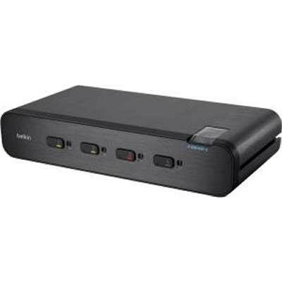 Belkin Secure Dual-Head DVI-I KVM Switch 4 Port Plus