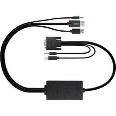 Belkin Displayport to DVI SKVM Cable Kit, 6ft