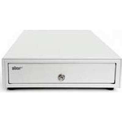 Star Micronics Mobility Cash Drawer White 16Wx17D Printer Driven 5 Bill-5 Coin Dual Media Slots