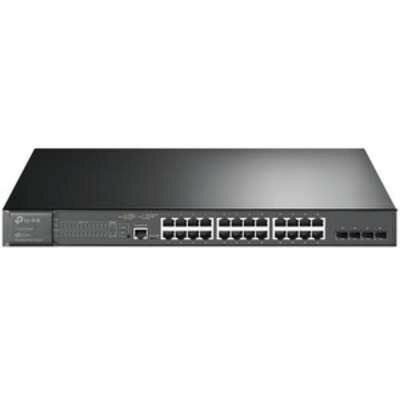 TP-LINK JetStream 28-Port Gigabit L2+ Managed Switch with 24-Port PoE+ TP-LINK JetStream 28-Port Gigabit L2+ Managed Switch with 24-Port PoE+