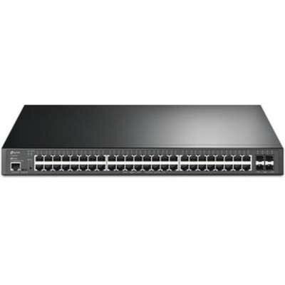 TP-LINK Jetstream 48-Port Gigabit and 4-Port 10GE SFP+ L2+ Managed Switch with 48-Port PoE TP-LINK Jetstream 48-Port Gigabit and 4-Port 10GE SFP+ L2+ Managed Switch with 48-Port PoE