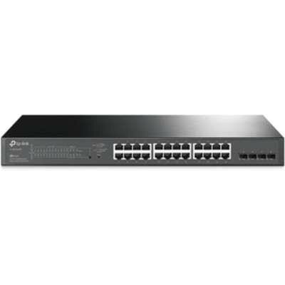 TP-LINK JetStream 28-Port Gigabit Smart Switch with 24-Port PoE+ TP-LINK JetStream 28-Port Gigabit Smart Switch with 24-Port PoE+