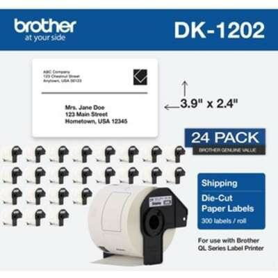 Brother DK120224PK Shipping Label 24-pack for QL Label Printers