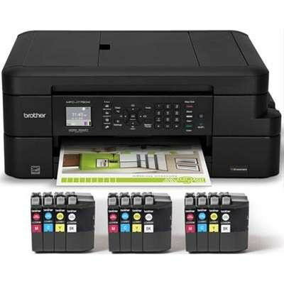 Rakuten - Brother MFC-J775DW XL Color Inkjet All-in-One with 12 INKvestment Cartridges Included
