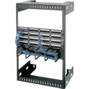 AEgbgi Black Box Open Frame Rack, 18IND, 15U