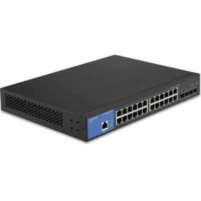 Linksys 24-Port Managed Gigabit Switch 4 10G SFP+ TAA Linksys 24-Port Managed Gigabit Switch 4 10G SFP+ TAA
