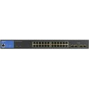 Linksys 24-Port Managed Ge PoE+ Switch 4 1G SFP 250W TAA