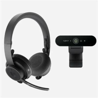 Logitech Microsoft TEAMS ZONE Wireless Headset + Brio webcam Logitech Microsoft TEAMS ZONE Wireless Headset + Brio webcam