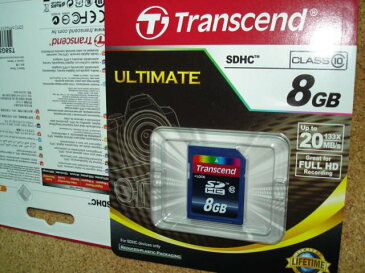 【お一人様1点まで】超高速 Class 10　 トランセンド Transcend SDHC カード 8GB クラス10　メーカー永久保証！