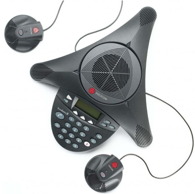 訳あり　新品同様 Polycom SoundStation 2 EX　拡張マイク対応モデル　会議システム サウンドステーション2 ※拡張マイクは付属しません PPSS-2