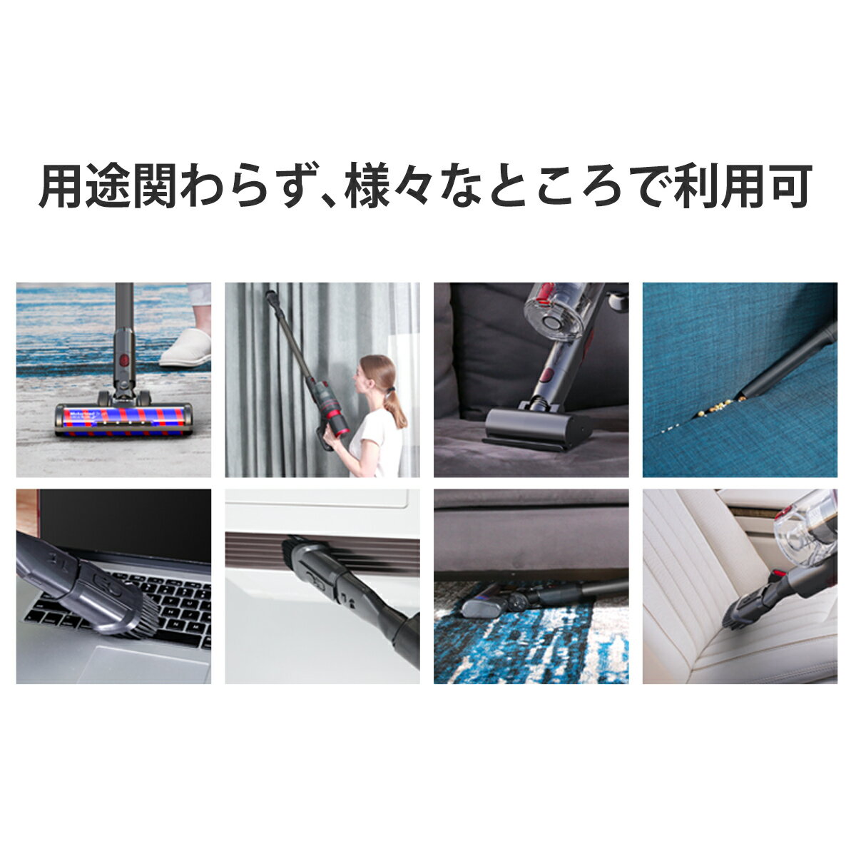 掃除機コードレスコードレス掃除機サイクロン式26000PA超強吸引力LEDランプ付き軽量静音人気スティックハンディ【送料無料】