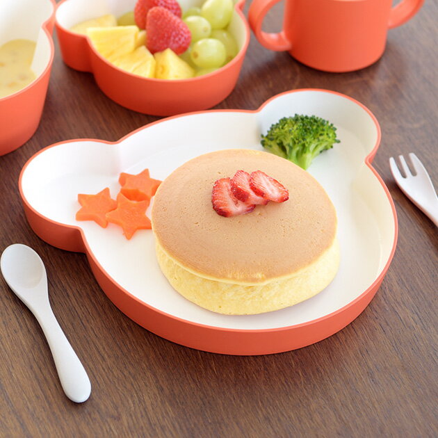 tak（タック） キッズディッシュプレート ベア 【ラッピング対応】 ベビー食器 日本製 赤ちゃん 食器 ベビー 子供 お皿 プレート 割れない 出産祝い 【あす楽対応】のサムネイル