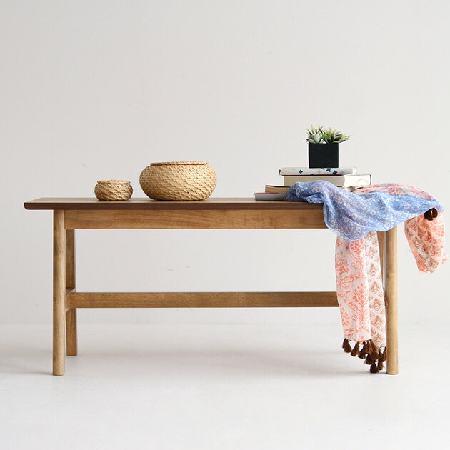 Rasic ラシック ダイニングベンチ ナチュラル ベンチ 椅子 天然木 ヴィンテージ ダイニング 2人掛け デ..