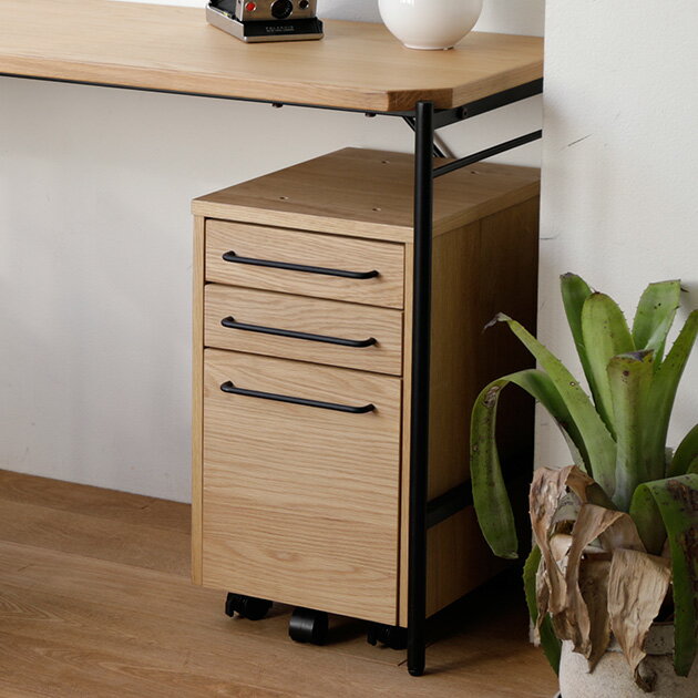 Glam グラム インワゴン テレワーク デスク おしゃれ ワゴン サイドワゴン キャスター付き 引き出し キャビネット デスク下 収納