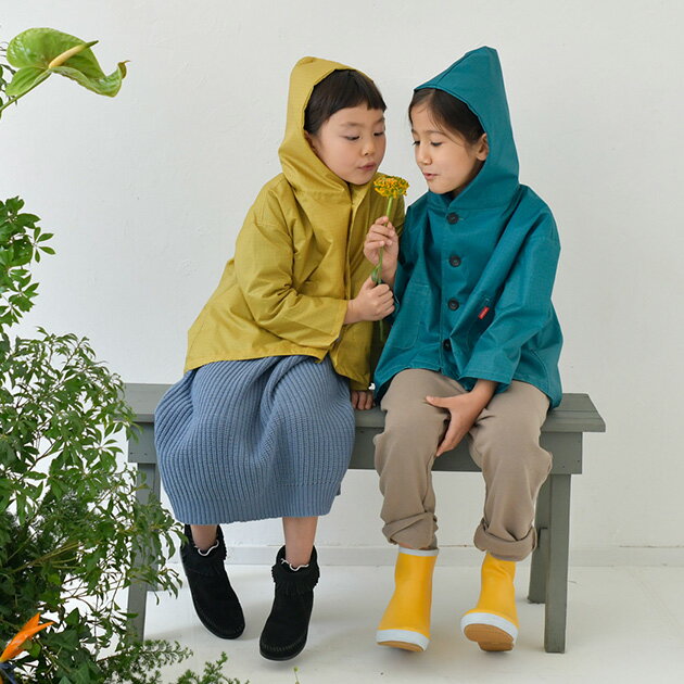 【20%OFF】【スーパーセール】【ラッピング・メッセージカード対応】 392 plus m サンキューニプラスエム check kid's coat レインコート 子ども用 子供用 キッズ用 かっぱ 合羽 おしゃれ かわいい 雨具 レインポンチョ 男の子 女の子 北欧 レイングッズ