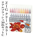 ペン 呉竹 『ZIG クリーンカラーリアルブラッシュ 30色セットC』 筆ペン イラスト カラー 色 インク カラフル マーカー 年賀状