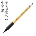 筆ペン 呉竹 『美文字筆ぺん 中字 黒』 書道 筆ペン ペン...