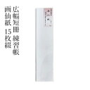 色紙 『広幅短冊 練習帳 画仙紙 15枚綴』 水墨画 墨彩画 書道 習字 書道用品