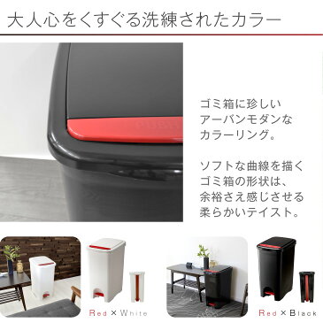 ゴミ箱 45リットル プッシュペタルペール45L ペダル ごみ箱 おしゃれ ごみばこ 足踏み開閉 ペダルペール ダストボックス ペダル式ゴミ箱 くず入れ ふた付き 分別 キッチン 黒 白 ブラック ホワイト スタイリッシュ 45L 大容量 リス