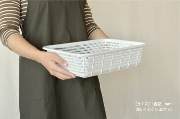 HOME&HOME キッチンバスケットS 業務用 汎用かご カゴ ざる ザル プラスチック 食器 保育園 着替え タオル 収納 厨房 防汚 抗菌加工 青 白 ホワイト ブルー 長角 小 リス