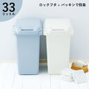 ゴミ箱 オムツ おむつ 防臭 ごみ箱 臭わない ロック付 スリム おしゃれ 30リットル オムツペール 防臭ペール ふた付き 送料無料 分別 フタ付き キッチン ナチュラル 屋外 白 ホワイト 生ゴミ リス ワンハンドパッキンペール33JS