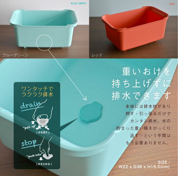 キッチン 桶 リベラリスタ ウォッシュタブ liberalista 洗い桶 食器洗い 皿洗い シンク 台所 すすぎ おしゃれ 白 赤 デザイン レッド ブルーグリーン ホワイト リス