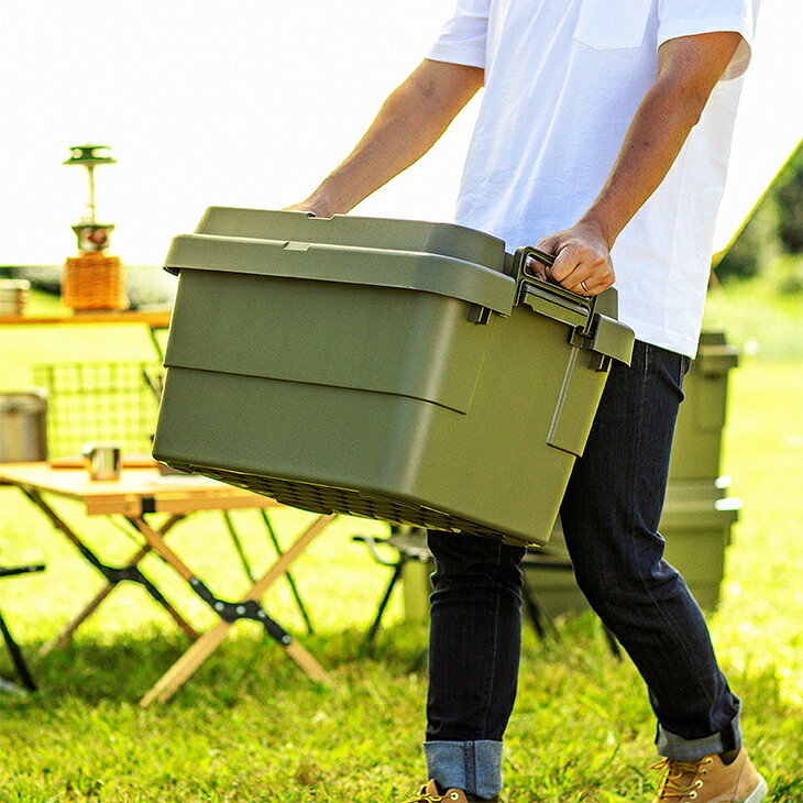 【メーカー直販店】【レビューでプレゼント有り】アウトドア 積み重ね 収納 ボックス トランクカーゴ 70L TC-70S キャンプ 頑丈 丈夫 スツール 大型 収納BOX おしゃれ フタ付き 蓋付き コンテナボックス 釣り グリーン グレー ブラック 収納ケース 車載 新型 リス RISU通販格安セール情報 楽天 通販