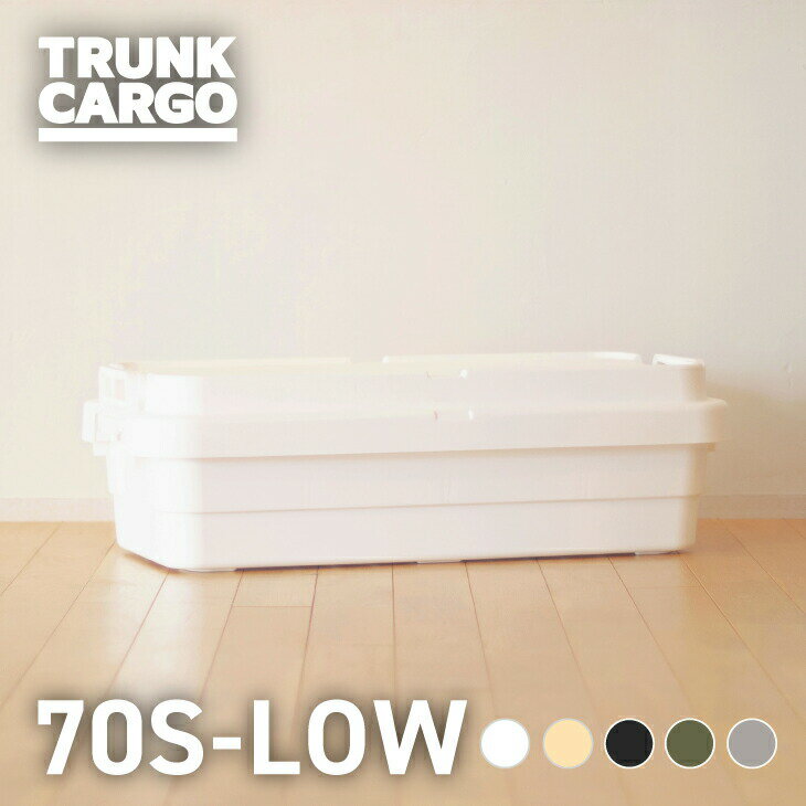 楽天りすのたからもの【メーカー公式店】【レビューでプレゼント有り】RISU トランクカーゴ スタッキングタイプ TC-70S LOW アウトドア 収納ボックス キャンプ用品 大容量 新型 40L フタ付き キャンプ 収納ケース プラスチック浅型 丈夫 蓋付き コンテナボックス 屋外