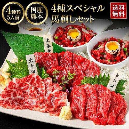 馬刺し 国産 熊本 肉 ギフト 4種スペ