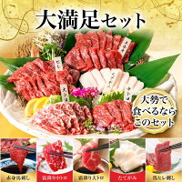 馬刺し 国産 熊本 肉 お肉 ギフト 馬肉 馬刺 送料無料 大満足セット 約9人前 450g ...