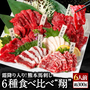 馬刺し 国産 熊本 肉 セット ギフト 馬肉 高級 赤身 馬刺 6種 食べ比べ 霜降り 送料無料 翔 約6人前 300g 贈り物 プレゼント 上赤身 中トロ 大トロ たてがみ フタエゴ 馬ヒレ 老舗 利他フーズ 酒のつまみ おつまみ 食べ物 甘いものが苦手 母の日 父の日 ギフト