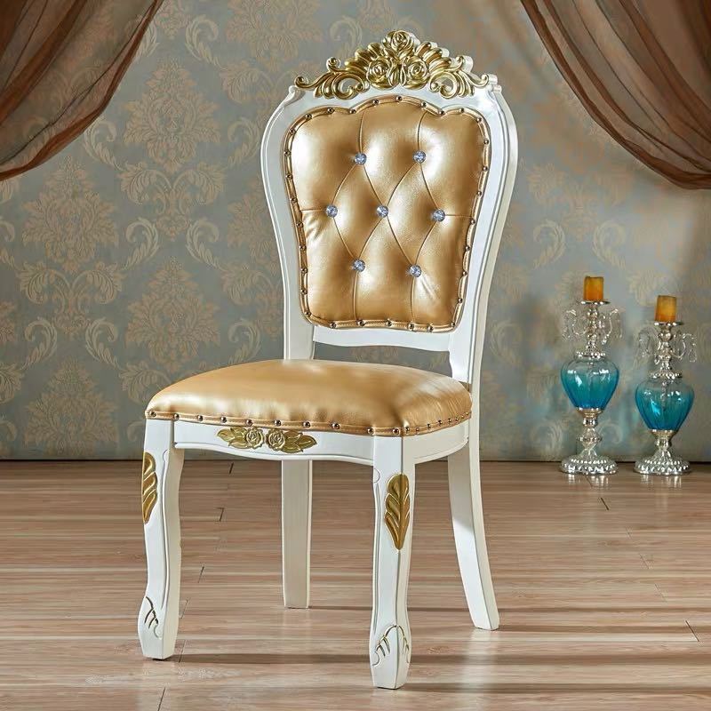 A023047ダイニングチェア 食卓イス シャビーシック アンティーク調家具 椅子 イス ヨーロピアン．猫足 ..